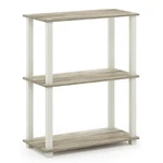 Furinno Turn-s-tube Engineered Wood 3-TIER Shelf Display Rack Sonoma Oak. Fixed Price $46.99.