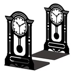 Peacoblue Metal Bookends For Shelves, Modern Decorative 5.3X4.3X7.9IN, Black. Fixed Price $28.94.