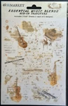 49 And Market Essential Music Blends Rub-on Transfers (2) 6X8 Sheets VB-37797. Fixed Price $9.99.