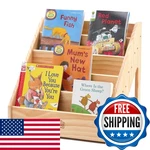Funlio Montessori Bookshelf For Toddlers 1-5 Years Front-facing Kids Bookcase. Fixed Price $79.18.