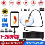 6LED Usb Snake Endoscope Borescope Hd Inspection Camera For Android Type Lot. Fixed Price $9.29.