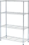 Ale 4-SHELF Wire Shelving Unit, 36"W X 14"D 54"H, Silver Finish. Fixed Price $111.99.