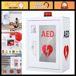 Wall Mounted Aed Defibrillator Storage Cabinet With Alarm & Light, Metal Steel,. Fixed Price $117.99.