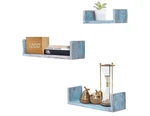 Comfify Rustic Wall Mounted U-shaped Floating Shelves Set Of 3. Fixed Price $11.00.