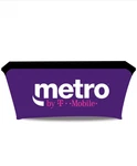 6 Ft Metro By Mobile Advertising Table Cloth. Fixed Price $179.00.