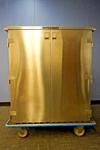 Pedigo Double Door Tall Stainless Steel Surgical Case Cart SN081138. Fixed Price $1500.00.
