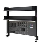 Clamp On Desk Organizer Shelf With Pegboard, Multipurpose Countertop Hutch Bo.... Fixed Price $193.89.