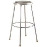 National Public Seating 6430 Round Stool, Height Range 30", Vinyl Gray. Fixed Price $99.09.