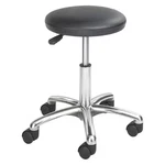 Safco 3434BL Round Stool, Height Range 16" 21", Polyurethane Black. Fixed Price $164.99.