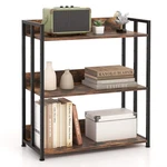 Costway 3-TIER Industrial Metal Frame Corner Bookcase With Adjustable Shelves. Fixed Price $97.79.