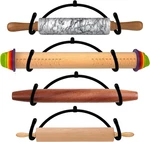 Auxphome Pack Of 4 Rolling Pin Holder Display Rack Storage Organizers Wall Mou. Fixed Price $29.99.
