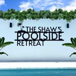 Custom Made Name Acrylic Wall Signage - Tropical Oasis Retreat Poolside. Fixed Price $323.18.