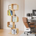 Creative S-shaped Bookshelf, 5 Tier Bookcase Floor Standing Display Organizer. Fixed Price $101.77.