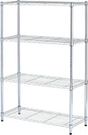 Ale Residential Wire Shelving, Four-shelf, 36W X 14D 54H, Silver. Fixed Price $104.99.