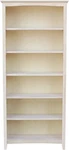 Internatal Concepts Tall Shaker Bookcase, 72-INCH High, Solid Paood,. Fixed Price $240.78.