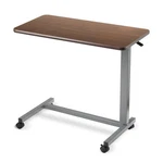 Invacare Adjustable Medical Bedside Table, L-shaped Rolling Hospital Tray. Fixed Price $69.99.
