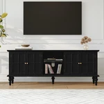 Ore 67" Mid Modern Tv Stand With Window Design,wood. Fixed Price $311.99.