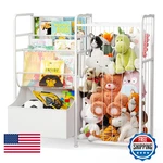 Bblike Kids Bookshelf And Stuffed Animal Storage Multi-function Nursery. Fixed Price $83.36.