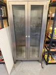 Q-line Instrument Glass Stainless Steel Medical Cabinet 32"W X "72H 16"D. Fixed Price $2500.00.