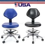 Dental Doctor Stool Adjustable Height Hydraulic Chair With Wheels Soft Seat. Fixed Price $144.49.