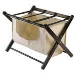 Winsome Dora Luggage Rack With Fabric Basket, Espresso 92535 -. Fixed Price $37.28.