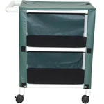 Mjm International 2-SHELF Utility Linen Cart With Cover. Fixed Price $288.80.
