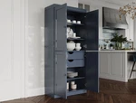 Palace Imports 100% Solid Wood 32" Pantry Cabinet, Shaker Doors, 2-DRAWERS. Fixed Price $829.03.