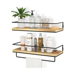 Zgo Floating Shelves For Wall Set 2, Mounted Storage With Met.... Fixed Price $40.55.