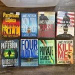 James Patterson Book Lot Of 8 Hardback Library Reader Mystery Thriller. Fixed Price $20.24.