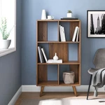 Modway Transmit 31" Mid-century Offset Cube Wood Bookcase In Walnut. Fixed Price $190.50.