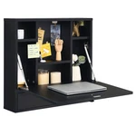 Costway Wall-mount Floating Desk Foldable Space Saving Laptop Workstation Black. Fixed Price $89.99.