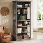 6-TIER Large Bookshelf 75-INCH Tall Wooden Bookcase Freestanding Display Shelves. Fixed Price $189.99.