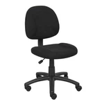 Boss Office Products Task Chair 25" Black Lumbar Support Pneumatic Adjustable. Fixed Price $106.38.