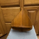 Primitive Corner Shelf John Welkie Stamped Wooden Hand Made 14.75X10. Fixed Price $475.00.