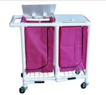 Mjm Double Jumbo Hamper W/ Footpedal Gal Mauve Mesh Pink Heavy Duty Hotel Grade. Fixed Price $139.49.