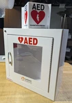 No Key - Aed Wall Cabinet W/ Alarm Cardiac Science Requires Battery Tested Works. Fixed Price $74.95.