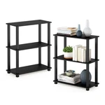 Furinno Turn-s-tube 3-TIER Shelf Display Rack Americano Set Of 2. Fixed Price $76.72.