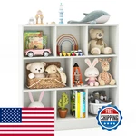 Costzon 8-CUBE Bookshelf For Kids Wooden Toy Storage Organizer W/ 2. Fixed Price $112.05.