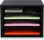 Fitueyes Wood Paper Organizer With 4 Tiers Storage, Desktop File Holder, Do. Fixed Price $65.95.