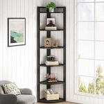 Tribesigns 6-TIER Corner Shelf 70.9" Tall Small Bookcase Modern Storage Display. Fixed Price $163.99.