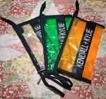 Cosmetic Bags Makeup Kendall Kylie Set Of 3 Orange Green Clear Black New. Fixed Price $14.99.