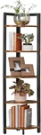 Vasagle Corner 5 Tier Bookshelf, Tall Storage Shelves, Plant Stand. Fixed Price $112.44.