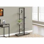 Monarch 5 Shelf Metal Bookcase In Dark Taupe And Black. Fixed Price $130.41.