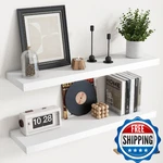Floating Shelves For Wall With Invisible Brackets, Mounted Engineered Wood. Fixed Price $74.73.