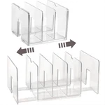 Sylfaen 2-PACK Clear Desktop File Organizer, Expandable Acrylic Sorter A.... Fixed Price $33.37.