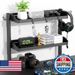 Clamp On Desk Shelf, 2-TIER Office Shelves Organizer, 17IN Small For. Fixed Price $52.16.