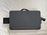 Saiji Desk For 17 Laptop, Wrist Rest, Side Drawer, Handle, Phone Holder. Fixed Price $30.00.