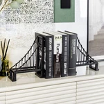 Black Metal Suspension Bridge Design Bookends, Stopper Holder, Set Of 2. Fixed Price $48.99.