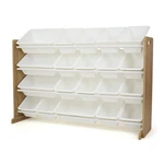 Humble Crew Extra-large Toy Organizer With 20 Plastic Bins, Natural/white. Fixed Price $141.82.