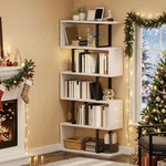 Yitahome 6-TIER S-shape Bookshelf Modern Open Display Storage Bookcase. Fixed Price $135.99.